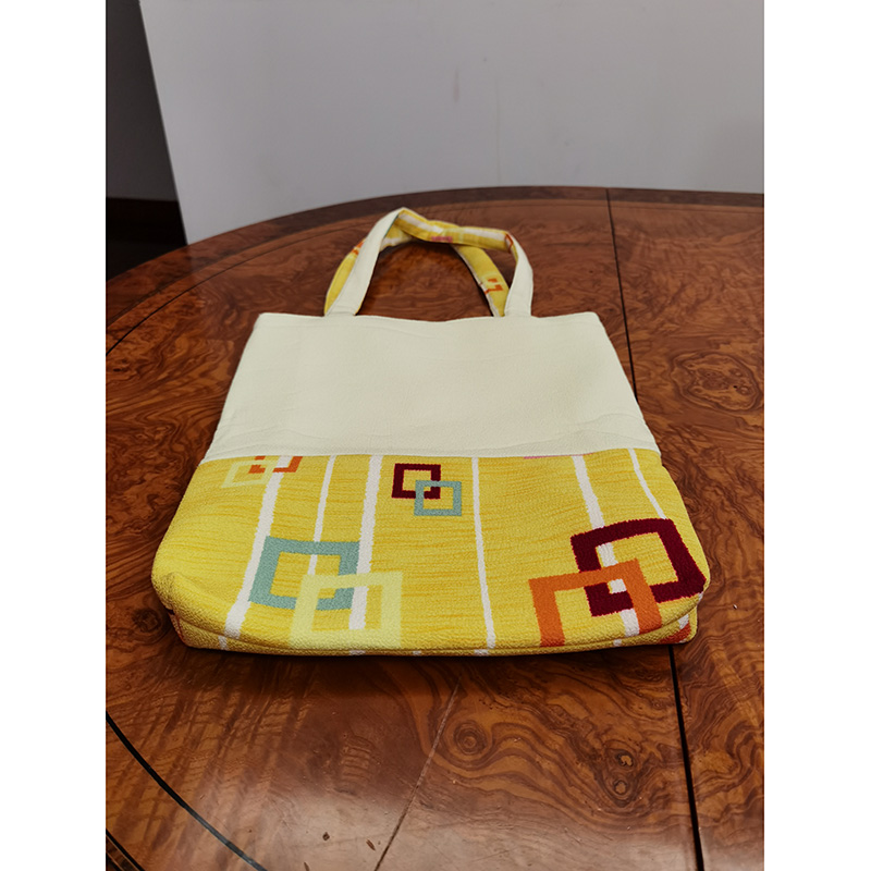 WBL-030-yellow Crepe tote bag