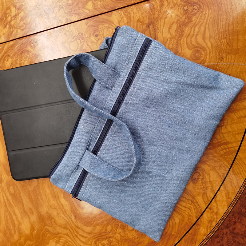 WBL-037-babyblue denim iPad bag