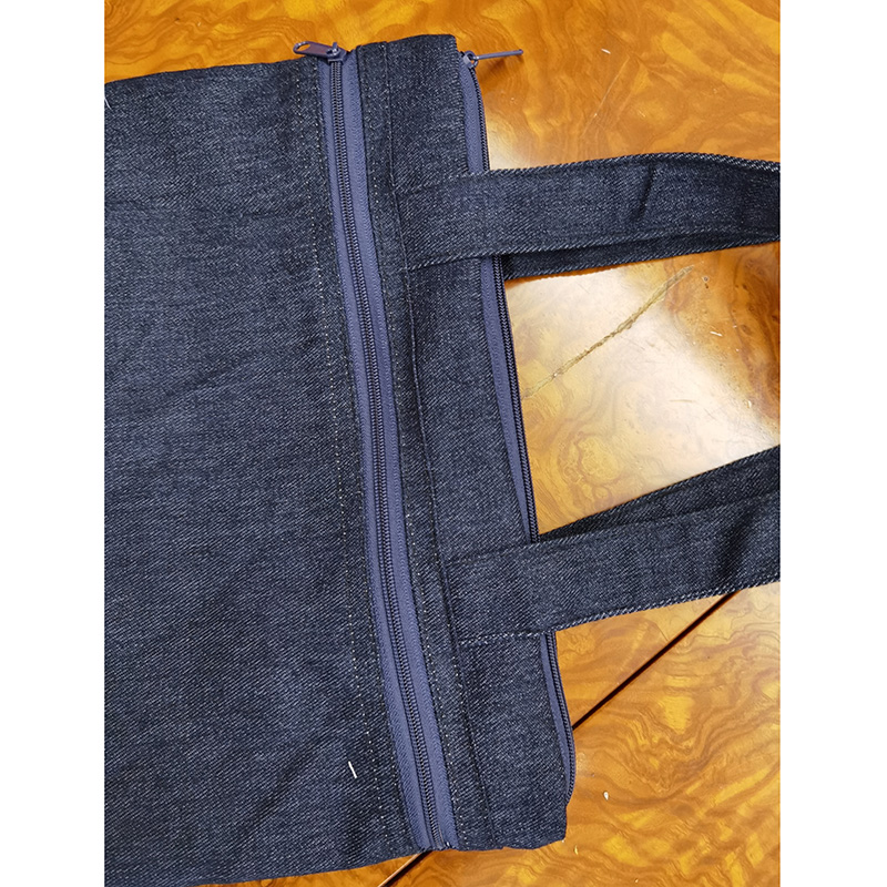 WBL-037-navy denim iPad bag