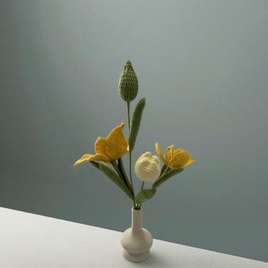Handmade Crochet Bouquet(Vase Not Included)
