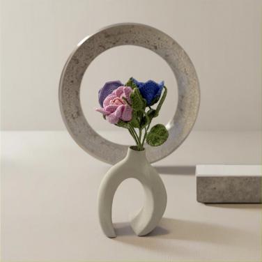 Handmade Crochet Bouquet(Vase Not Included)