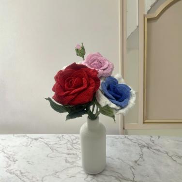 Handmade Crochet Bouquet(Vase Not Included)