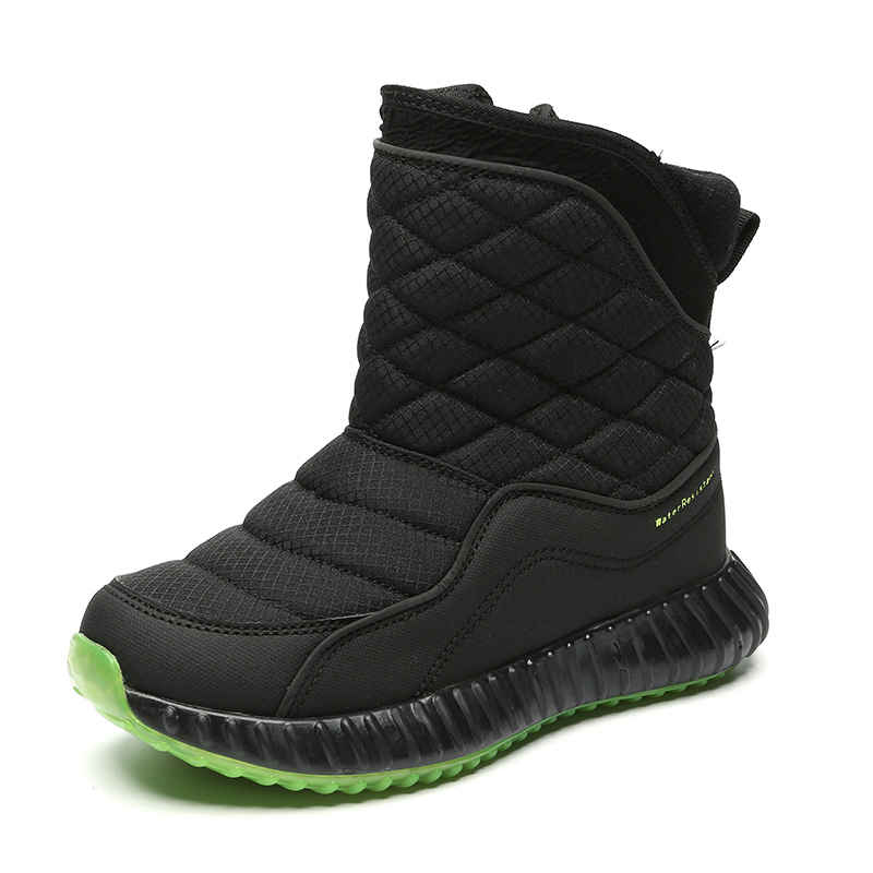 Children Outdoor Winter Snow Shoes Warm Fleece Boots With Water Resistant Function