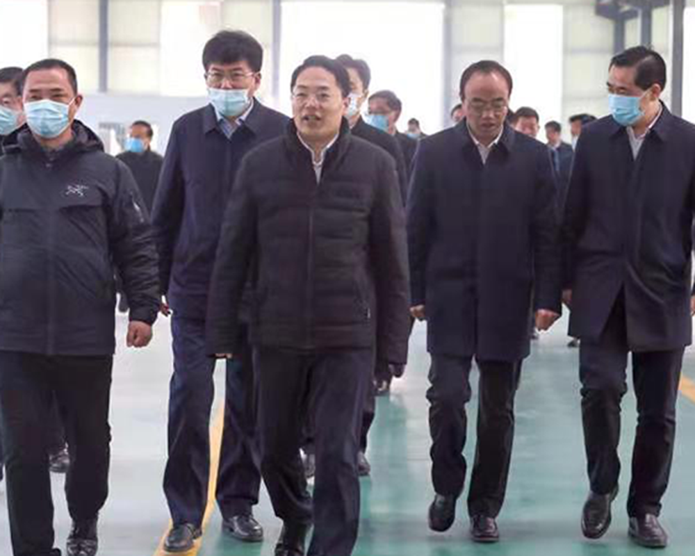 Secretary Of The County Party Come To Inspect The Workshop