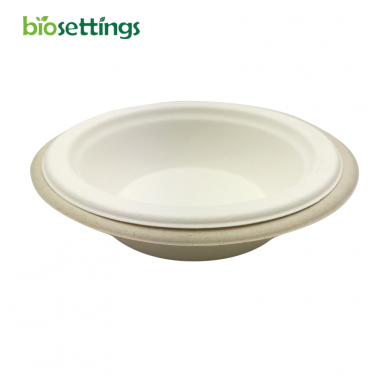 PFAS Free 12 / 16 oz Disposable Food Containers Compostable Biodegradable Sugarcane Bagasse Bowl
