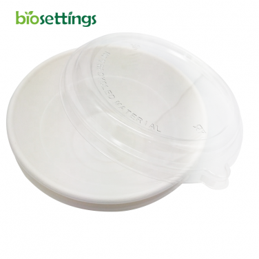 Biodegradable Disposable Sugarcane Bagasse PFAS Free 24 oz Bowls Salad