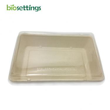Biodegradable Disposable Sugarcane Bagasse PFAS Free 28oz Rectangular Tray