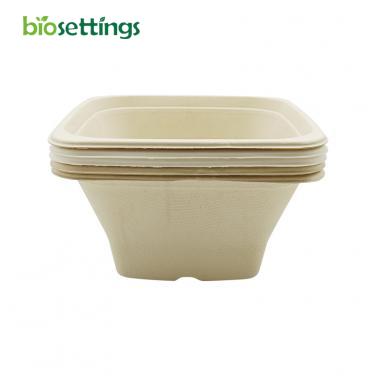 Biodegradable Disposable Sugarcane Bagasse PFAS free 40 oz Bowl