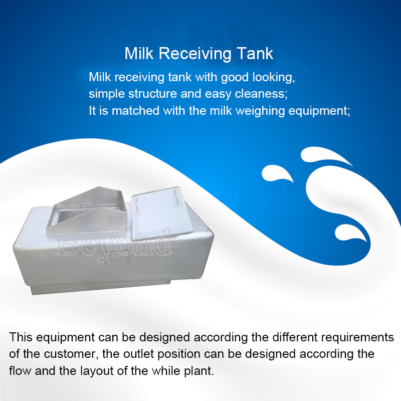 Tanque de pesaje de leche y tanque de recepción de leche
