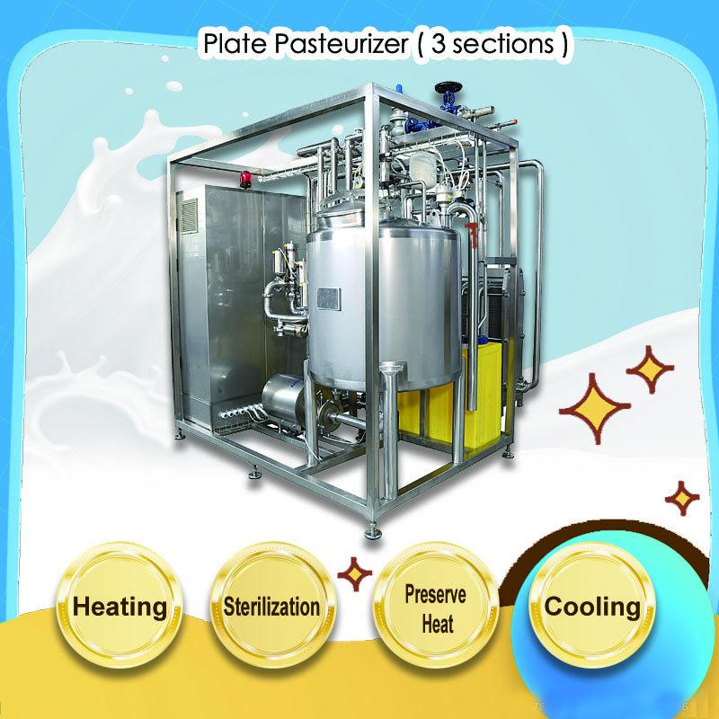 Pasteurizador de placas (3 secciones)