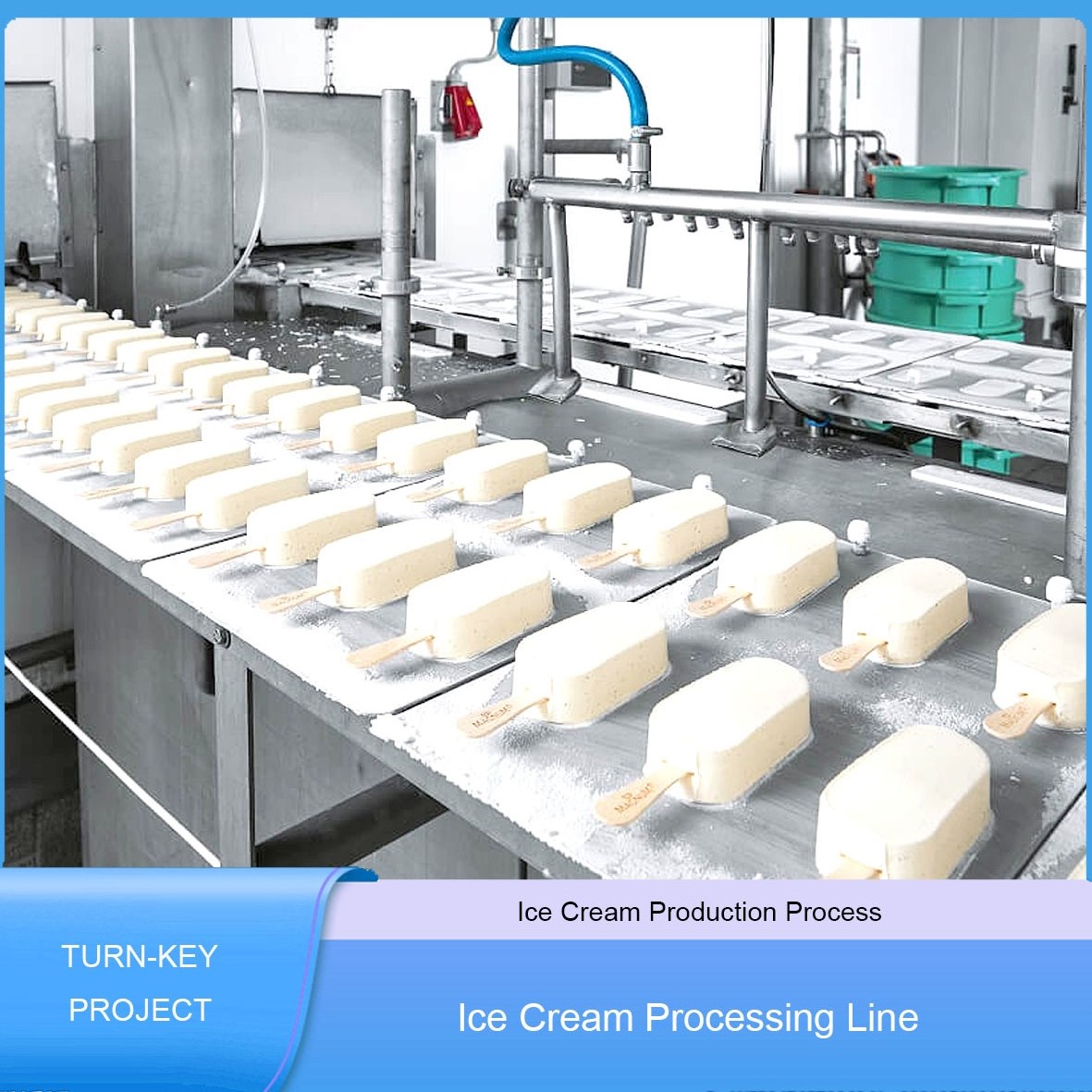 Línea de procesamiento de helados