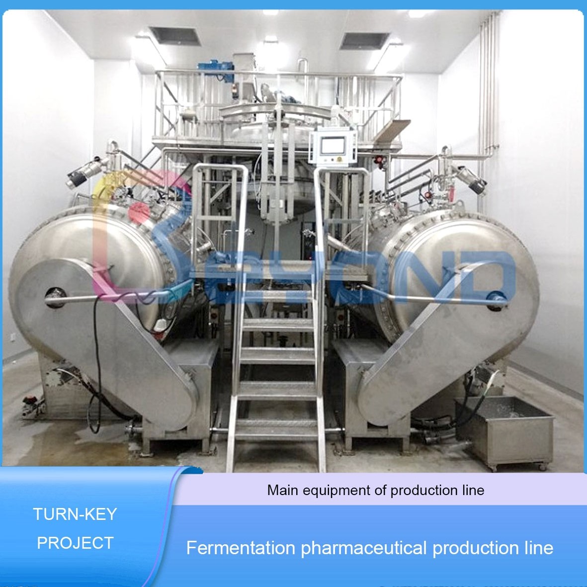 Línea de producción farmacéutica de fermentación