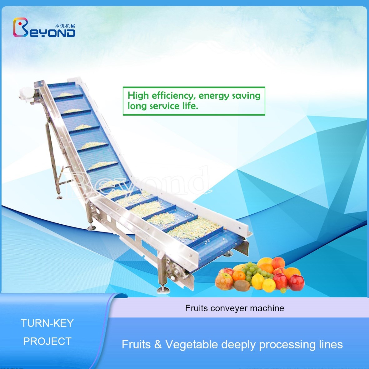 Máquina transportadora de frutas