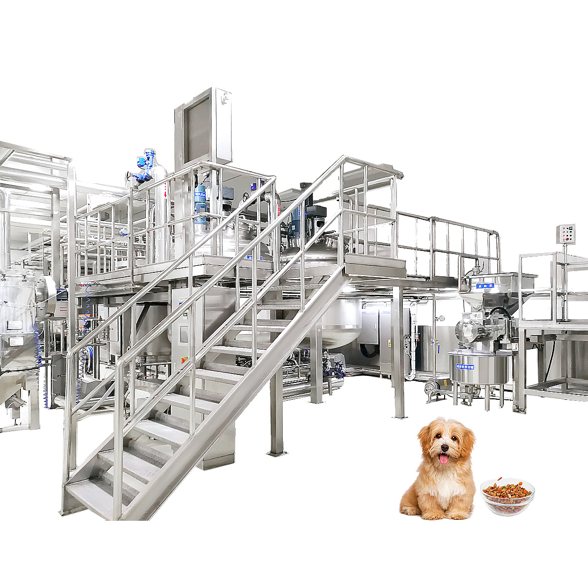 Línea de producción de alimentos para mascotas