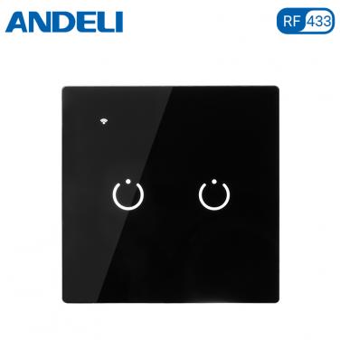 2Gang glass Transmitter Switch