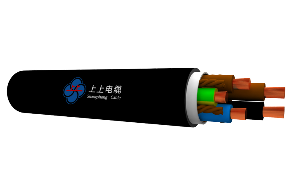 Cable flexible con revestimiento de caucho resistente para uso general 450/750 V