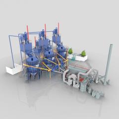Biomass (Rice Husk) Gasifier Heating And Co Production Of Rice Husk Charcoal System-2