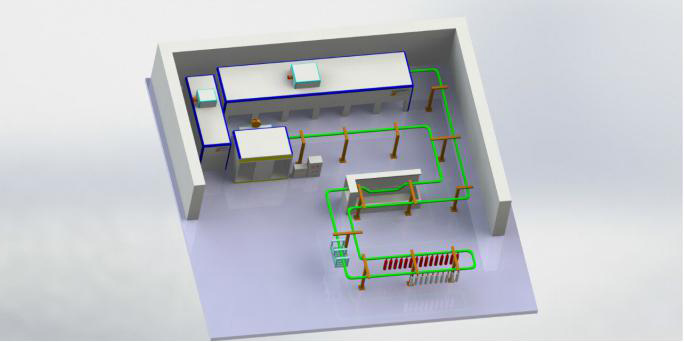 auto powder coating line