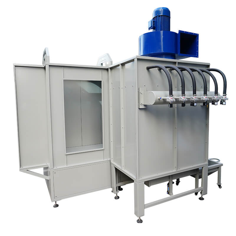 filter powder coating booth