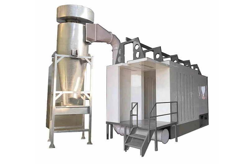 cyclone automatic powder coating booth