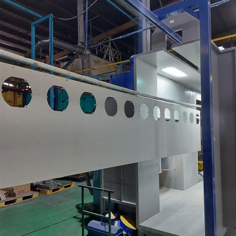 manual powder coating plant
