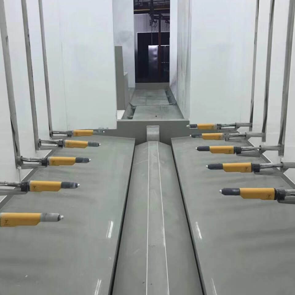 automatic powder coating booth