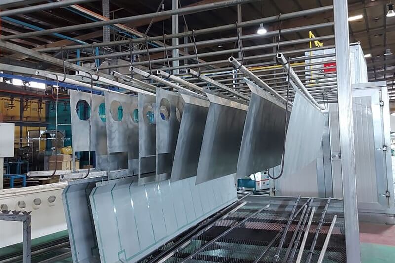 powder coating gas oven