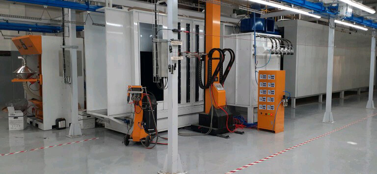 automatic powder coating system