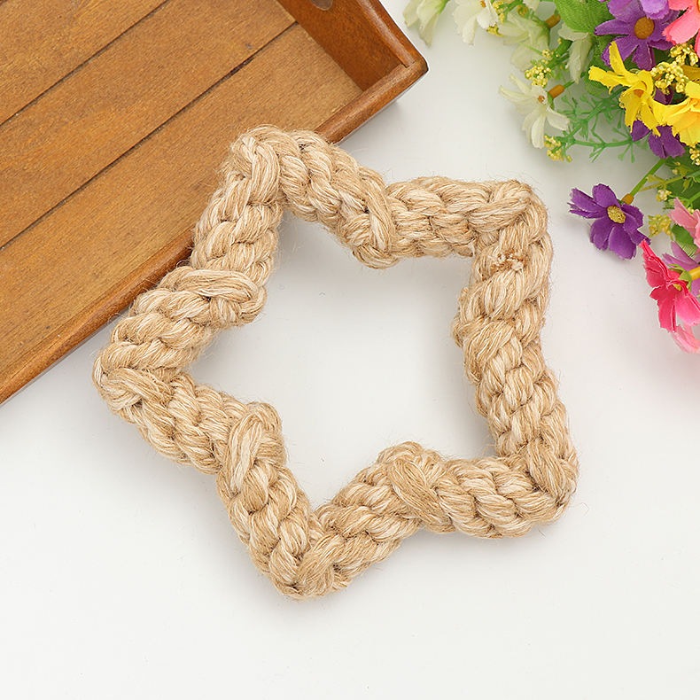Cute Hot Selling Jute Rope Dog Chew Toy Set Dog Activity Toys For Sale