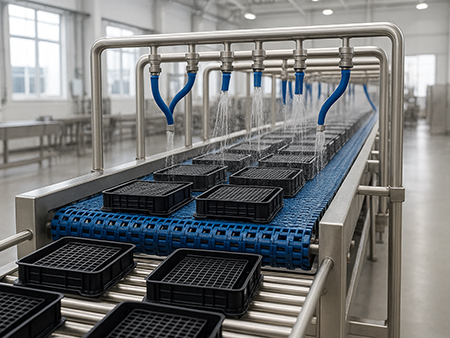 Cleaning conveyor belt Cleaning conveyor belt