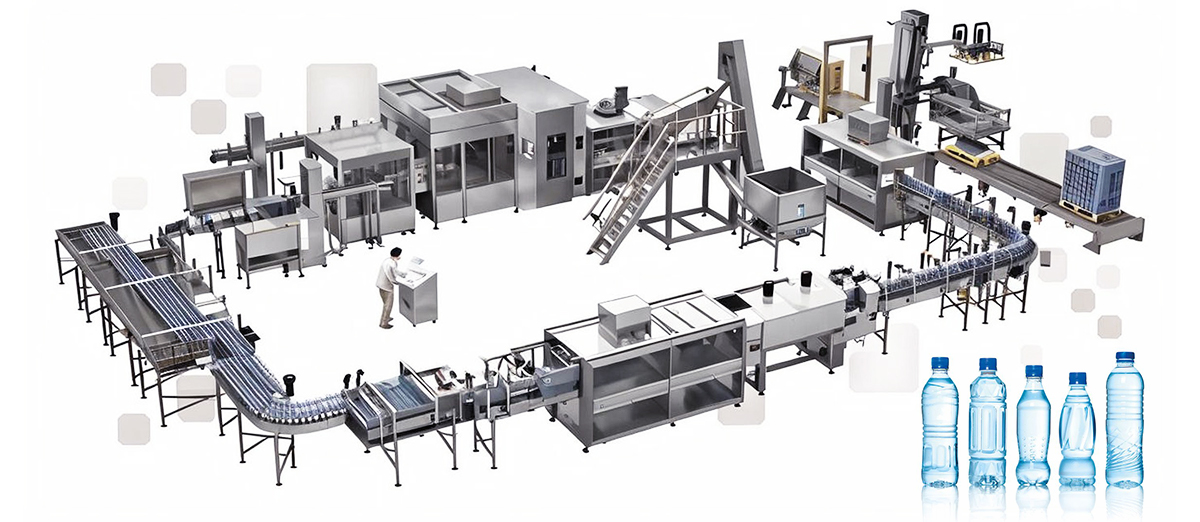 Bottle blowing, filling and capping machine Bottle blowing, filling and capping machine