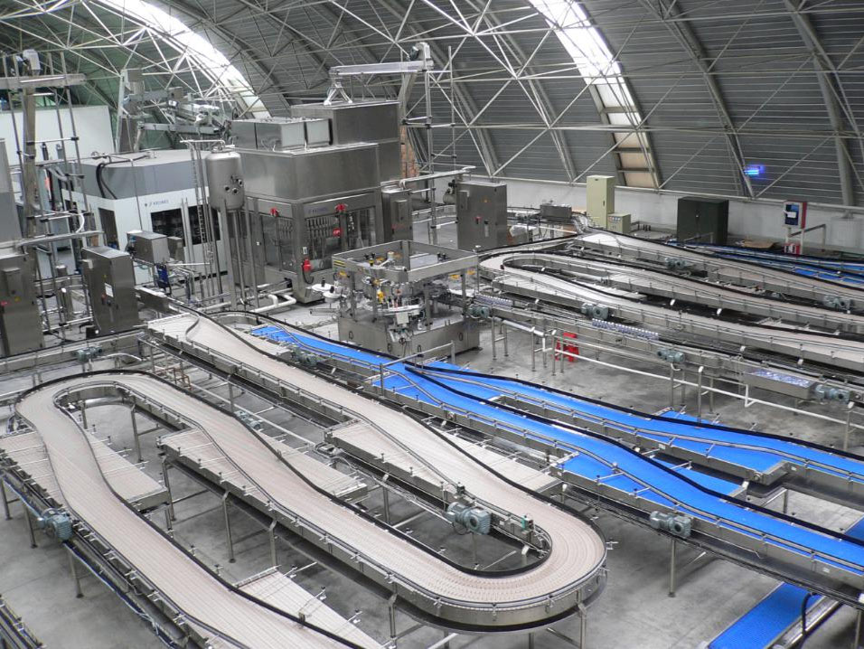 Filled Bottle Conveyor System Filled Bottle Conveyor System