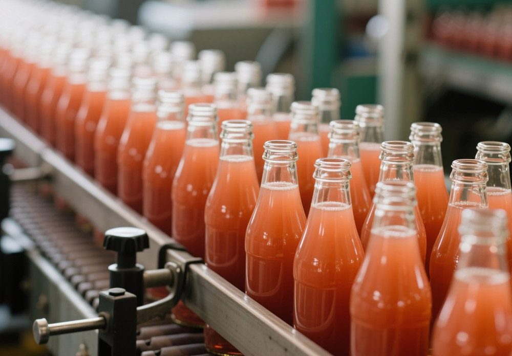 Bottle finish filling Bottle finish filling
