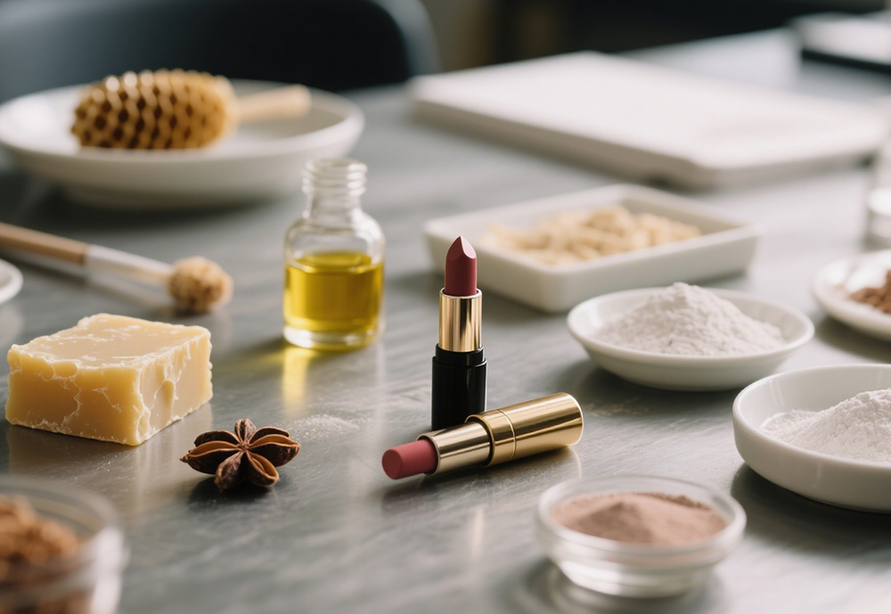 Ingredients for making lipstick Ingredients for making lipstick