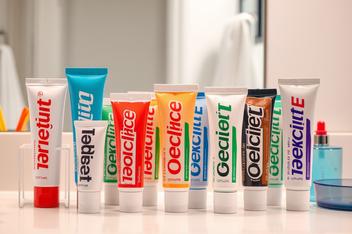 Toothpaste application Toothpaste application