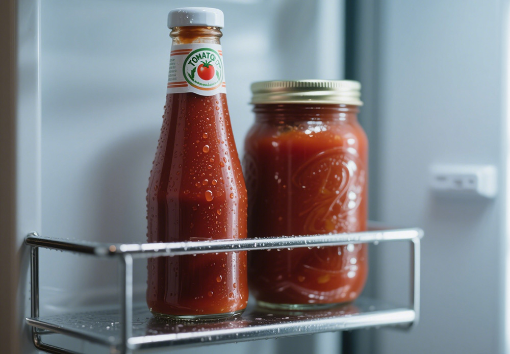 tomato sauce is stored in the refrigerator tomato sauce is stored in the refrigerator