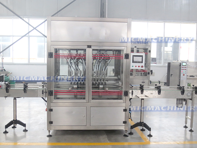 High viscosity product filling line High viscosity product filling line