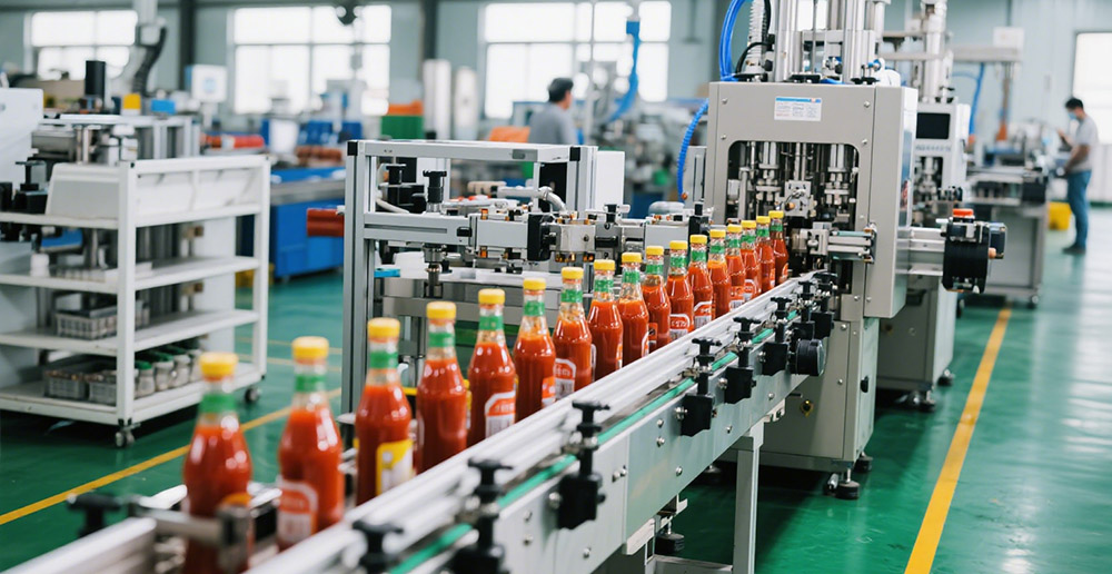 sauce filling machine production line sauce filling machine production line