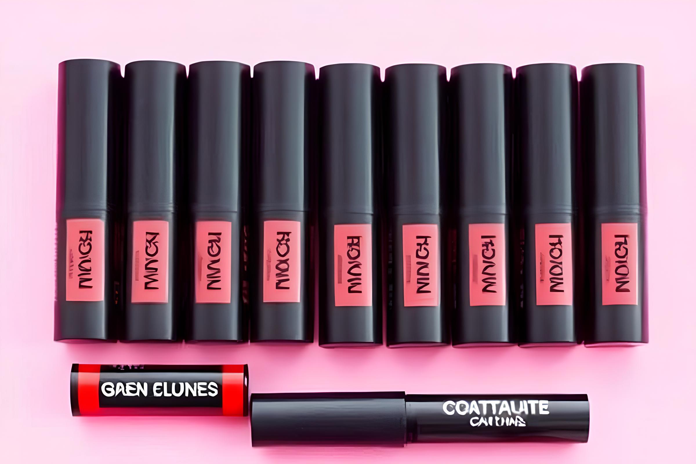 Label attached lipstick Label attached lipstick