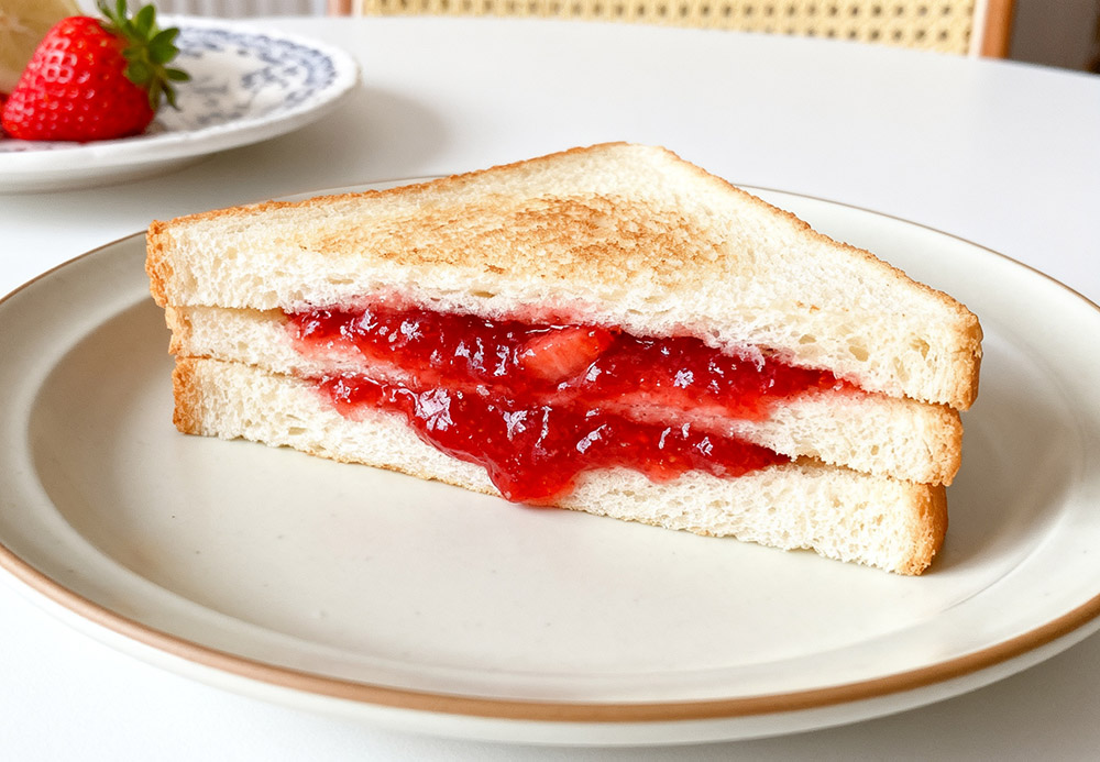 strawberry sauce sandwich strawberry sauce sandwich