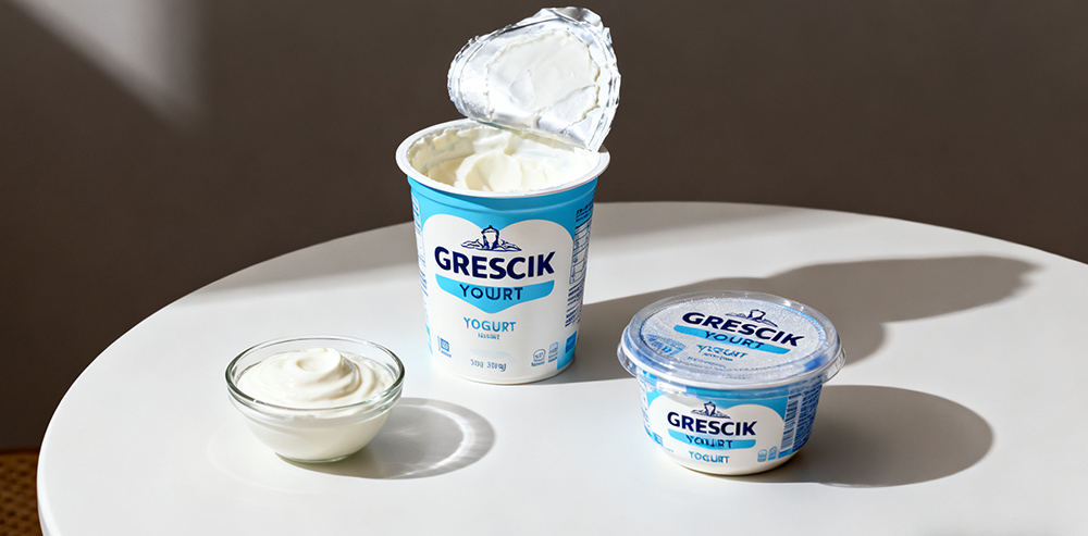 greek yogurt on the dining table greek yogurt on the dining table