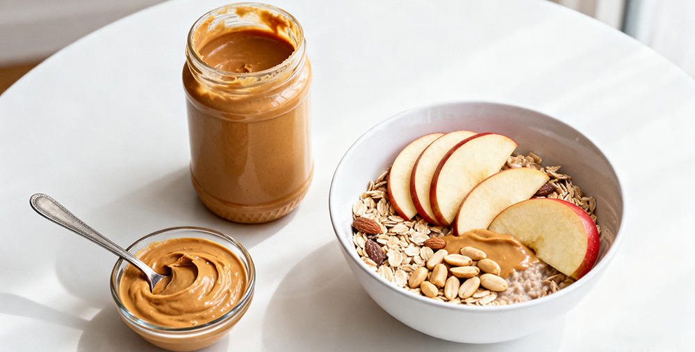 peanut butter and oat bowl peanut butter and oat bowl