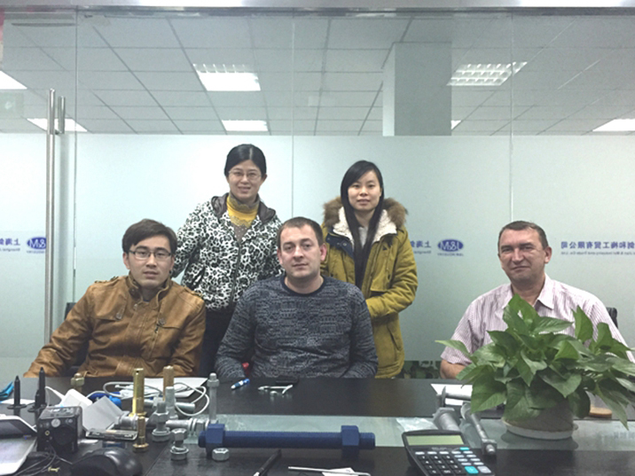 Jan. 22nd 2015, Russia customer visit to our company