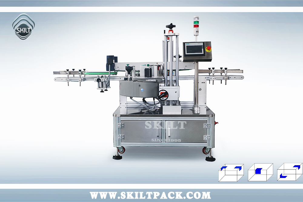 Label applicator machine for bags