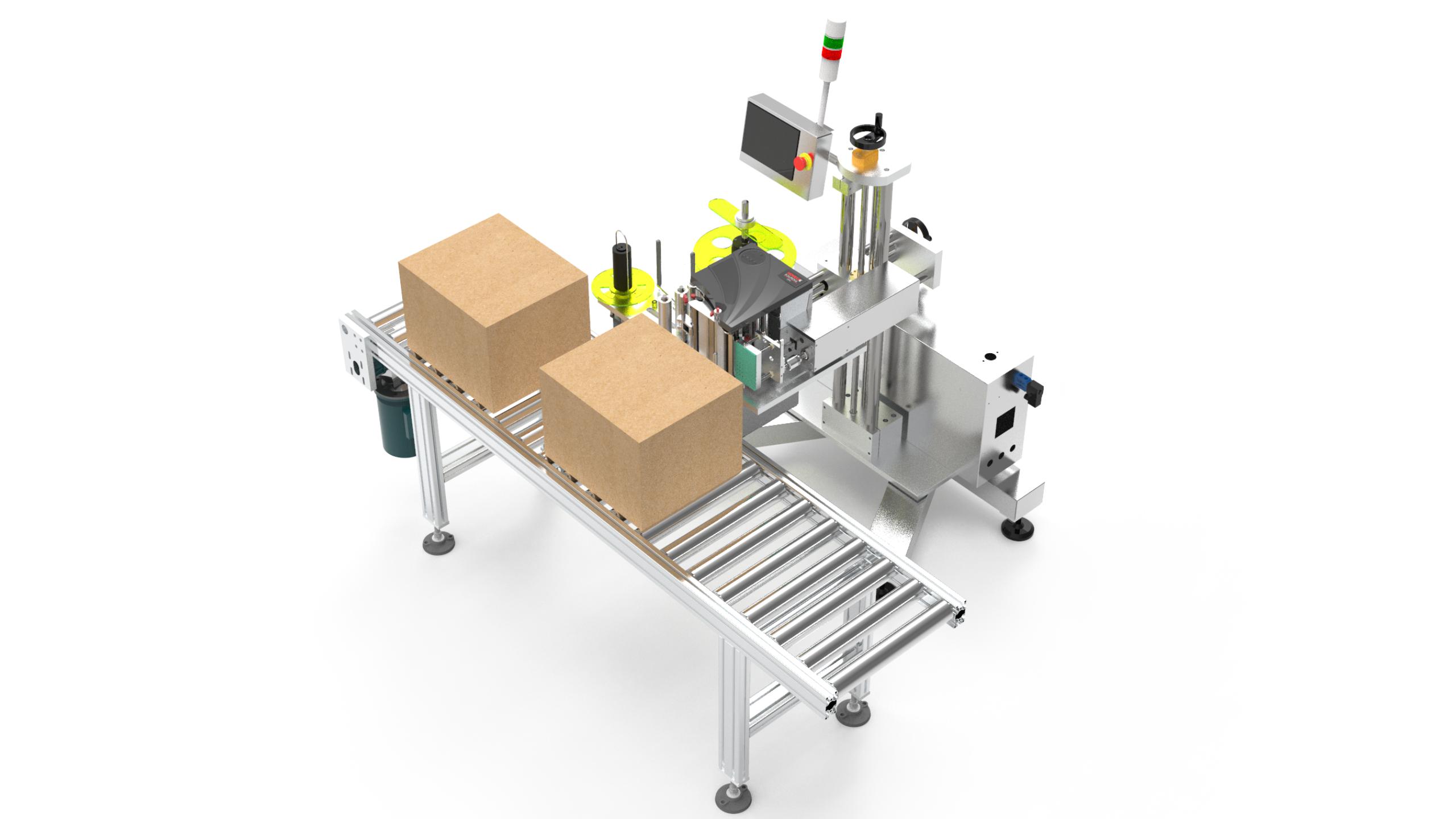 Box Tray Online Printing Labeler