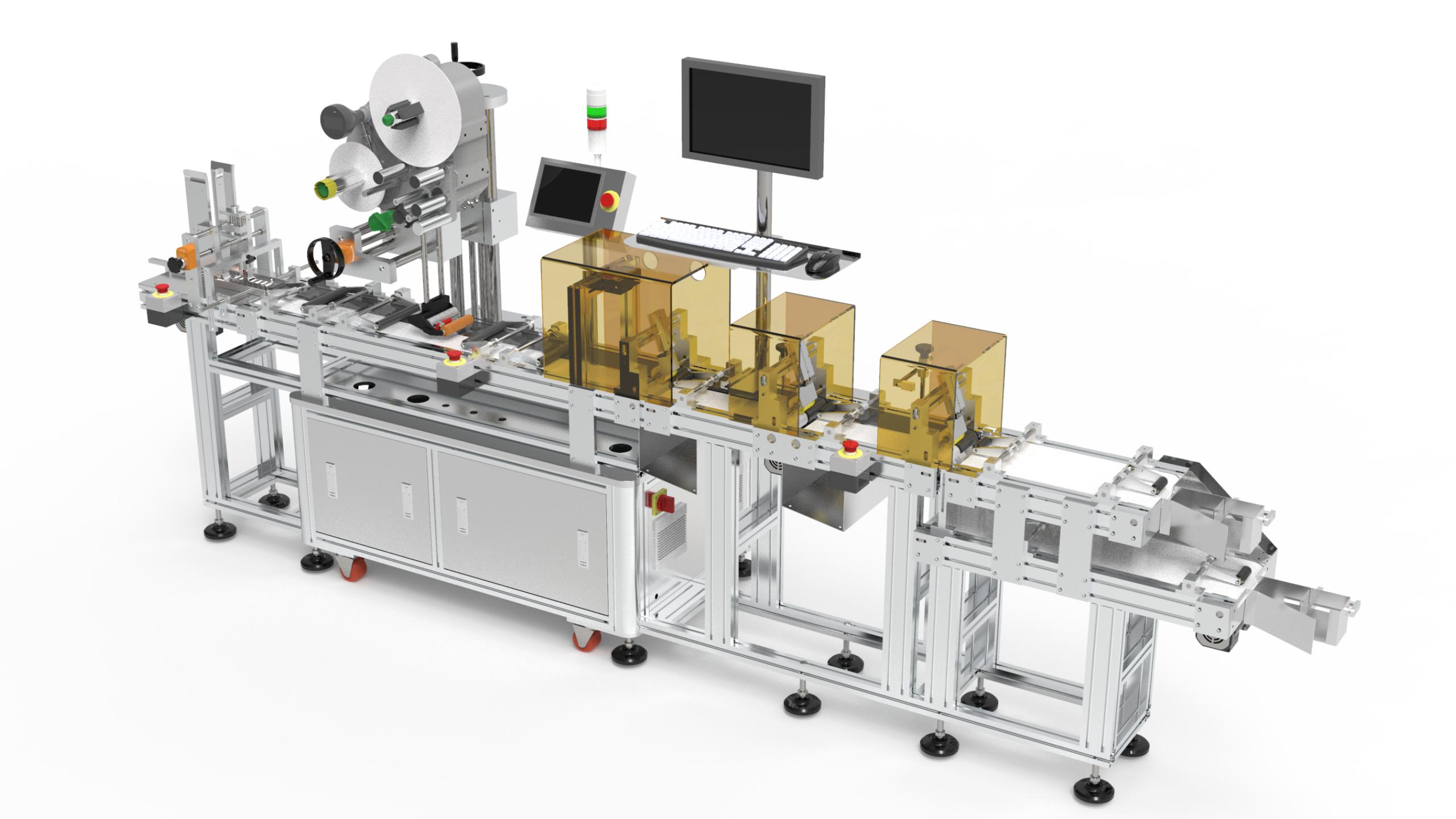 Cloth Tag Paging&Labeling machine