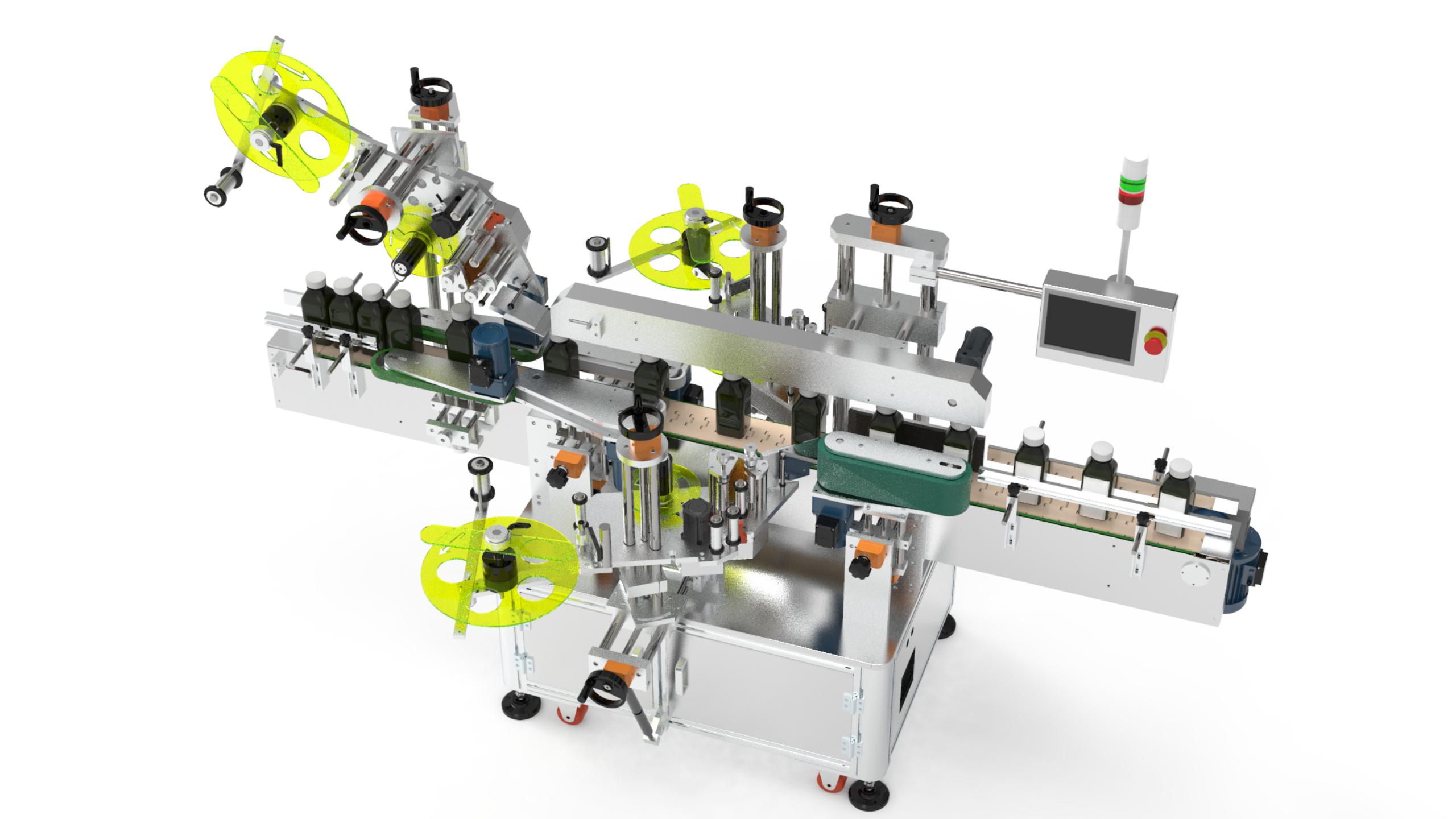 Front & Back & Top Surface Labeler