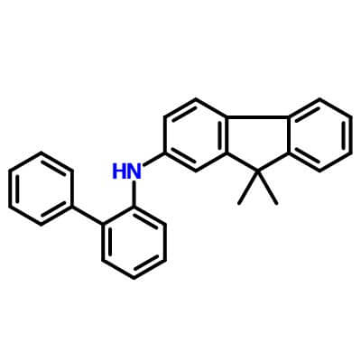 N-[1,1'-Biphenyl]-2-yl-9,9-dimethyl-9H-fluoren-2-amine，1198395-24-2，C27H23N