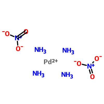 Tetraamminepalladium(II) nitrate，13601-08-6，H12N6O6Pd