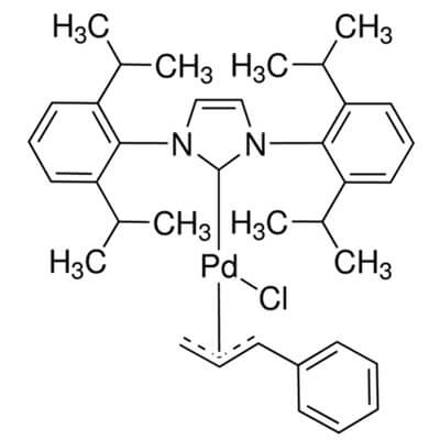 [1,3-Bis (2,6-Diisopropylphenyl) Imidazol-2- Ylidene] Chloro [3- Phenylallyl] Palladium(II) , 884879-23-6 , C36H45ClN2Pd